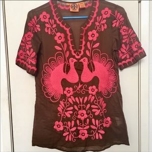 Tory Burch embroidered blouse